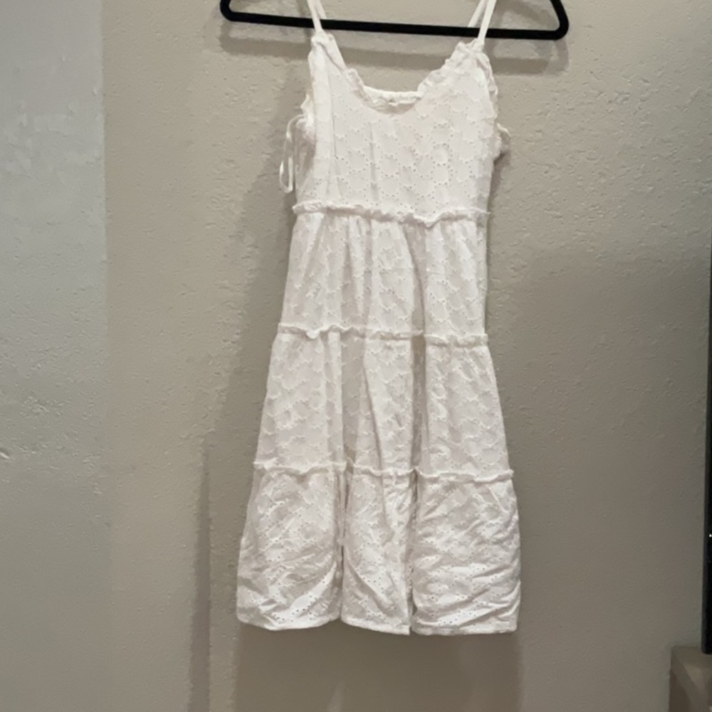 White Eyelet Summer Dress